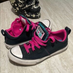 Girls' Converse Chuck Taylor All Star Madison Shimmer Ox Sneakers *US 1